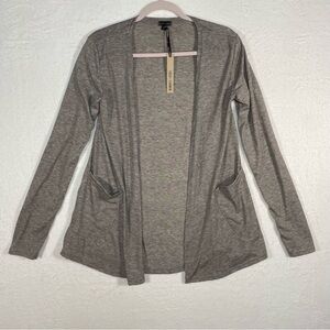 NWT Coco‎ Carmen Cardigan Gray Womens S/M Boho Hippie Stretch Spring Wear Casual